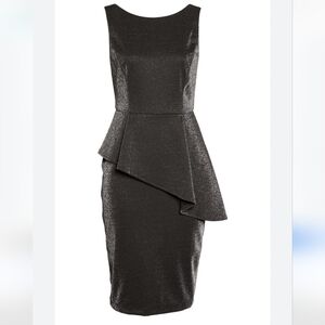 NWT Peplum Glitter Knit Dress, Gabby Skye